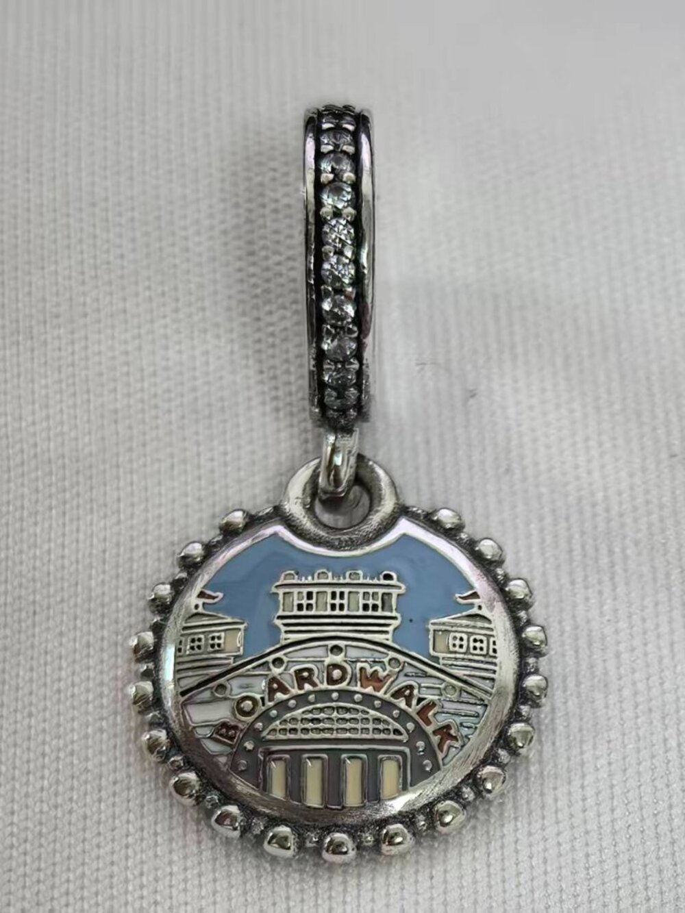 Pandora Disney Boardwalk Resort Charm Pendant, S925 Silver Jewelry
